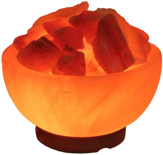 bowl himalayan rock salt lamp